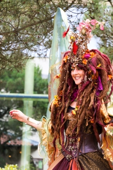 Elveden Centre Parcs - Entertainer dressed as Titania from a Midsummer Nights Dream, very impressive and great fun to see